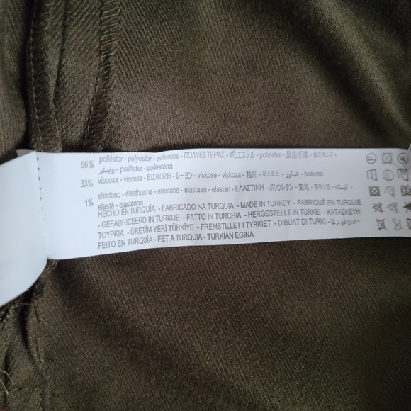 Zara Belted Green Pocket Jacket Size XL - Picture 6 of 12